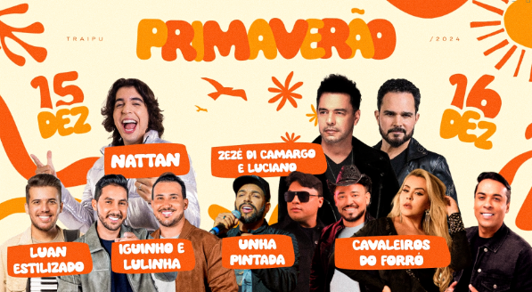 Prefeitura lança programação do Festival Primaverão 2024; confira